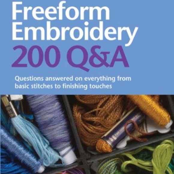 Barron's Freeform Embroidery 200 Q & A by Deena Beverly Hardback Spiral Book EUC - Picture 1 of 5